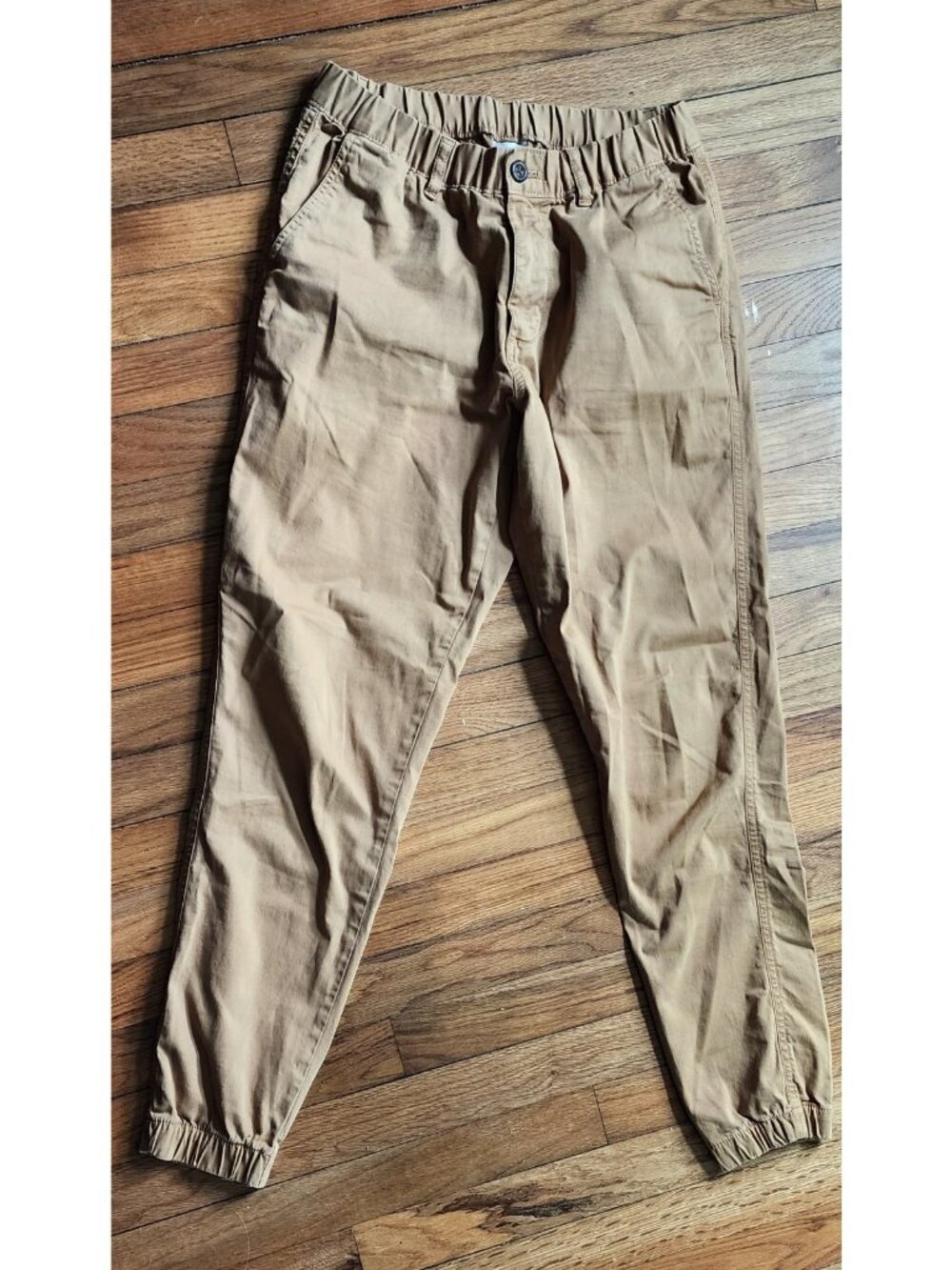 Bear Bottom Pants Medium 30" InseamCamel Brown Jogger Stretch Chino Flex Pull On